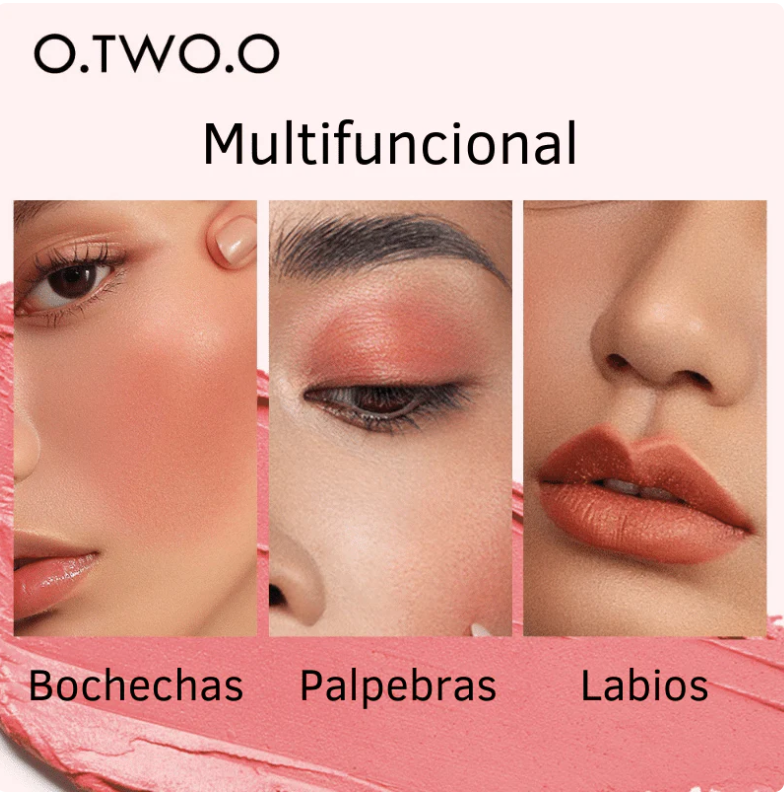 Paleta de Maquiagem Multifuncional 3 em 1 - O.TWO.O